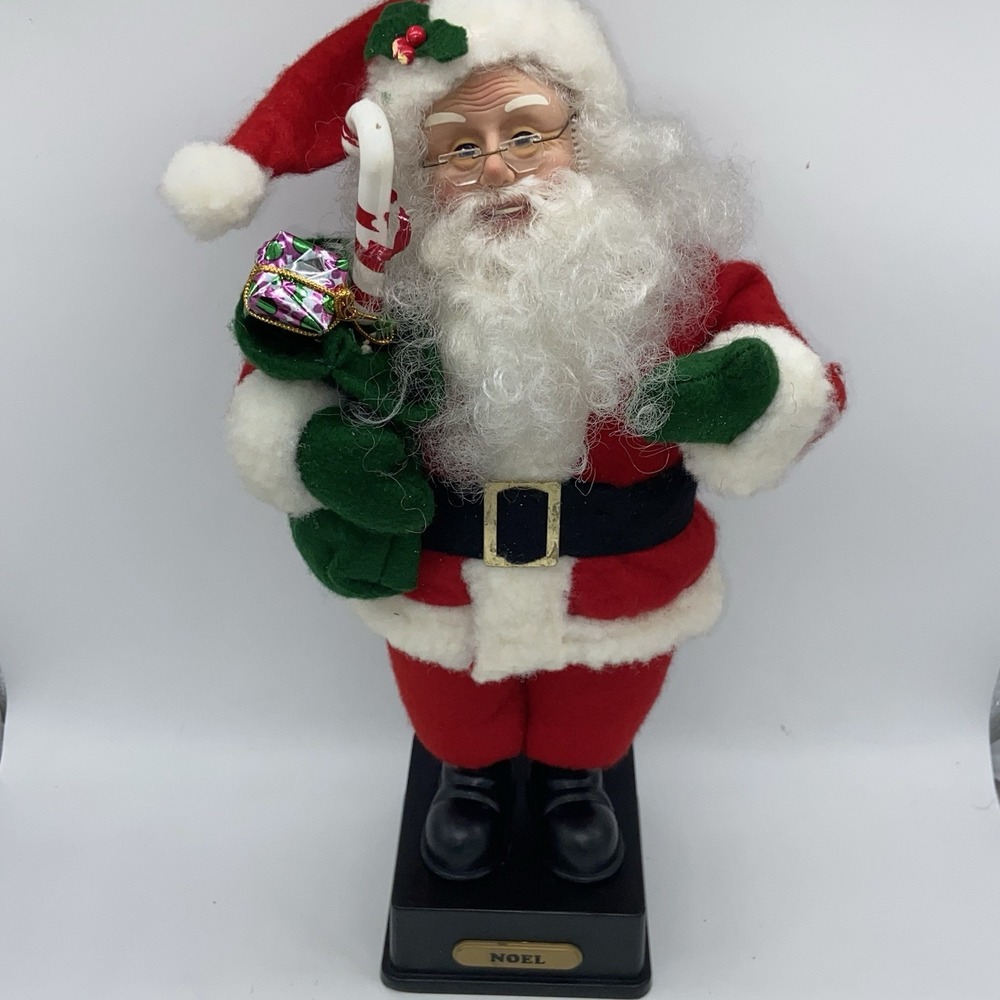 Holiday Creations Animated‎ Santa Claus 16" Vintage Musical Christmas Works